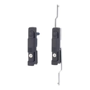 MS824配电箱机柜门锁XAT35带滑盖转动式连杆锁通讯电气设备平面锁