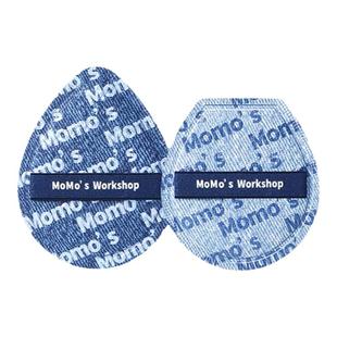 毛吉吉Momo's Workshop丹宁粉扑粉底液专用上妆清透服帖妆效细腻