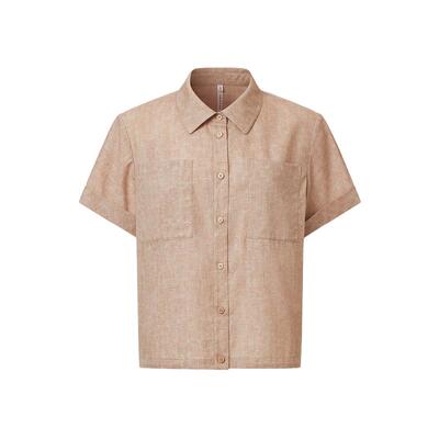 VGRASS双面印花短衬衫