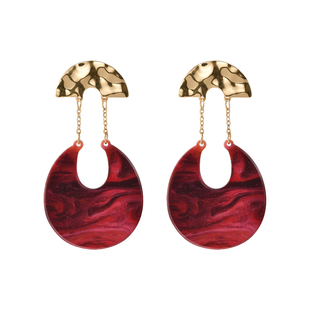 女士耳坠2022新款时尚欧美个性夸张耳饰几何设计感气质名媛耳环