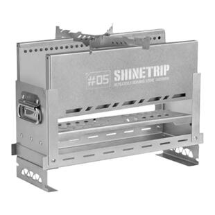 山趣户外二次燃烧炉露营烧烤炉IGT半单元拓展不锈钢便携拆卸05系