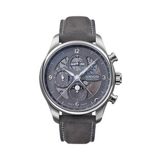 Union格拉苏蒂宇联手表贝利士八针月相计时机械男士腕表