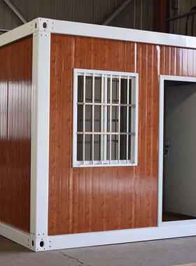 工地木纹住人集装箱房 快拼箱 拆装箱式房模块式箱式房 活动房