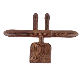 鸡翅木升阳铲黑檀木擀筋棒棍背部全身疏通经络推背按摩工具刮痧板