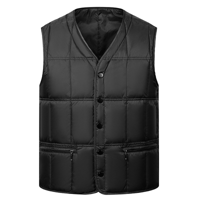 雅鹿秋冬季新款商务休闲羽绒马甲