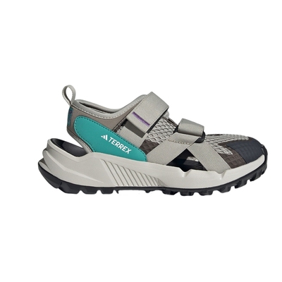 adidas阿迪达斯男大童夏季户外魔术贴涉水鞋HYDROTERRA凉鞋IH6377