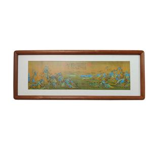 千里江山图铜雕装饰画摆台客厅轻奢高档摆件2026马年礼物送长辈