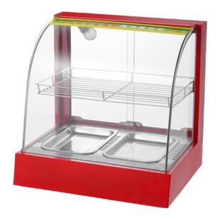 商用保温柜加热恒温箱板栗蛋挞面包玻璃熟食柜食品小型展示柜台式