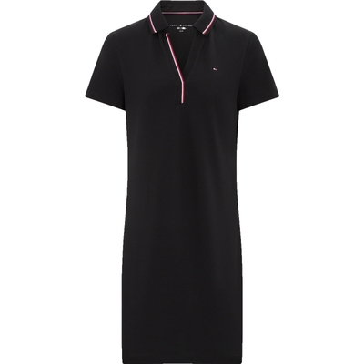 Tommy女珠地网眼V领POLO连衣裙
