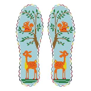 男女款春夏半成品自己绣包邮棉布23手工绣花十字绣鞋垫2024年新款