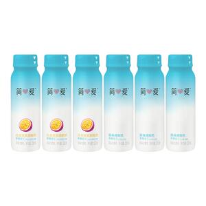 简爱原味裸酸奶230g*10瓶百香果味便携营养早餐奶多种乳酸菌酸奶