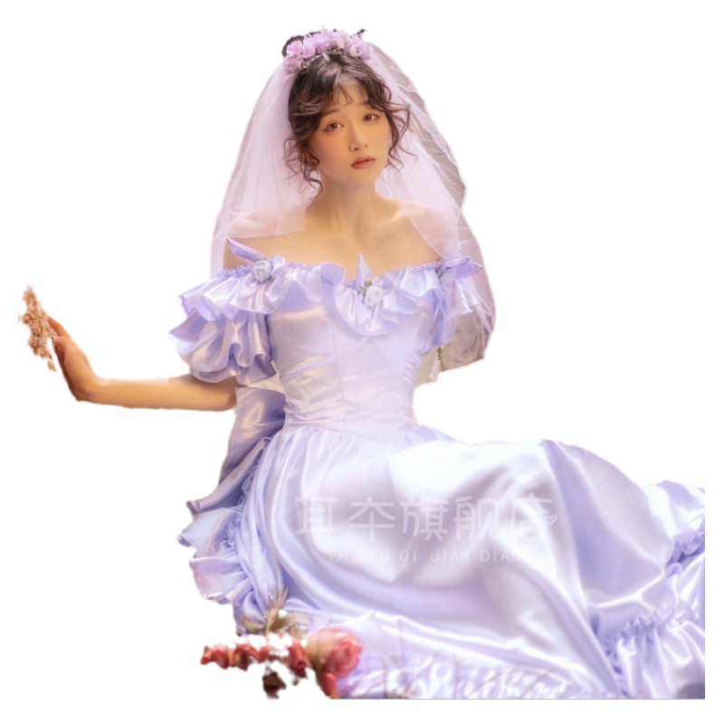 写真服装少女摄影法式出门纱