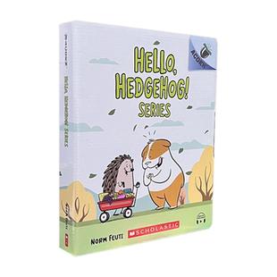 【送音频 导读课 爆款经典桥梁书】学乐你好小刺猬全6本盒装Hello, Hedgehog英文原版英语课外阅读书趣味幽默搞笑小螃蟹胖龙蓝蓝