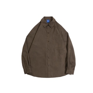 wtmp夏秋韩版简约纯色长袖衬衫男女潮牌设计宽松显瘦基础短袖衬衣