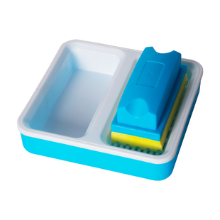 无尘粉笔黑板擦 教室专用白绿板擦胶棉板擦 水溶性粉笔擦海绵板擦