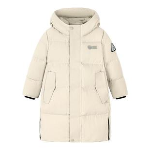 迷你巴拉巴拉男女童羽绒服三防长款儿童冬季连帽外套2025新款童装