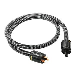 古河 OFC无氧铜 HIFI级功放国标/美标功放CD发烧电源线2孔8字尾插