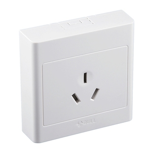 公牛16A插座带开关三插空调专用16安热水器一开三孔明装插座面板