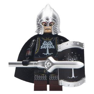 中国积木中古骑士魔戒刚铎冰与火之歌剑步兵弓箭手KT1046积木人仔