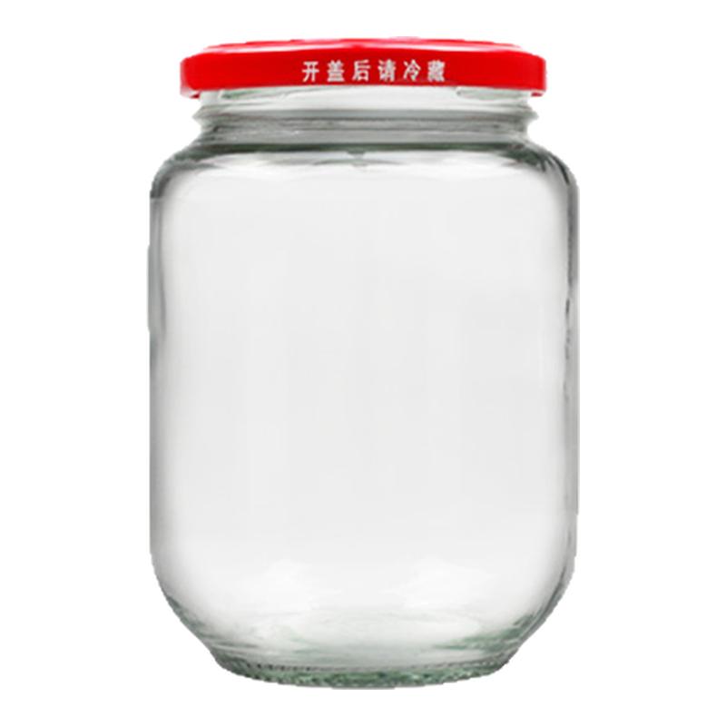 黄桃罐头瓶可蒸煮食品级耐高温自制瓶做杨梅水果罐头的玻璃空罐子