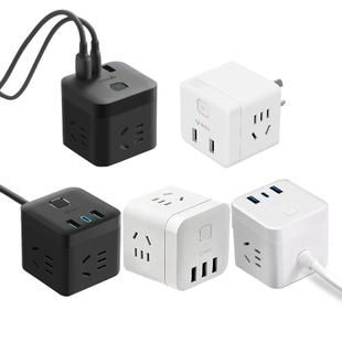 公牛魔方插座充电插排排插插线板接线板多功能家用转换器快充便携