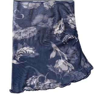 围脖夏季薄款女防晒桑蚕丝脖子假领子真丝围巾套头小丝巾护颈脖套