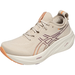 ASICS亚瑟士跑鞋女GEL-NIMBUS 26缓震回弹透气粉色运动鞋1012B601