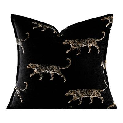 柏洛斯Free Leopard  自由豹纹沙发腰靠抱枕高档客厅卧室床头靠垫