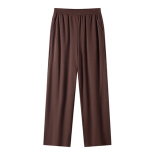 XII BASKET十二篮秋款高级感时尚休闲高腰宽松直筒裤女