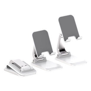 手机架支架桌面铝合金架子支撑架万能通用小型全金属支夹驾座架乎机摆座放平板的桌上之随身携带宿舍懒人床上