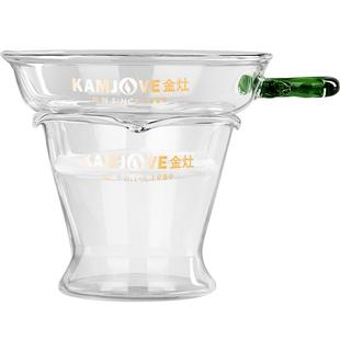 金灶GO-08玻璃茶漏滤网创意滤茶器泡茶过滤公道杯功夫茶茶滤茶具