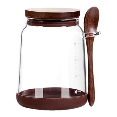 胡桃木白糖储存罐红糖