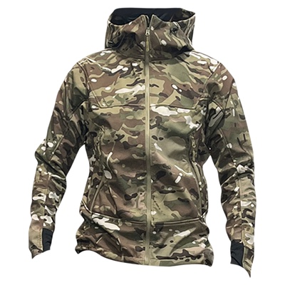 鸟家春秋户外战术软壳冲锋衣男防风防水加绒夹克轻便外套弹力修身