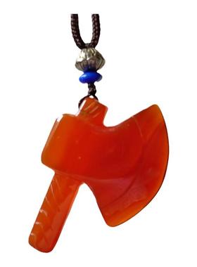 天然巴西玛瑙斧头吊坠玛瑙天然