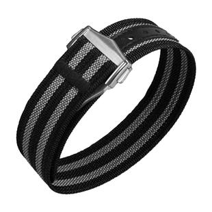 一体式尼龙表带适配OMEGA欧米茄海马超霸蝶飞长款编织折叠20/22mm