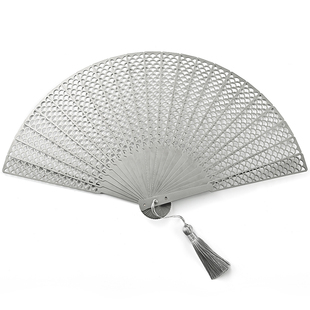 新中式精钢古风全钢扇子镂空防身功夫太极便携铁扇金属不锈钢折扇