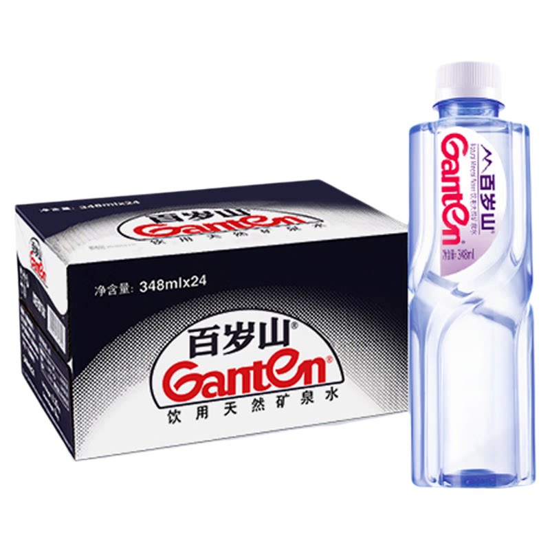 百岁山天然矿泉水348ml24瓶整箱