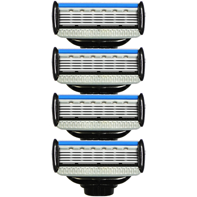 阿帕齐星海蓝5层刀片手动剃须刀