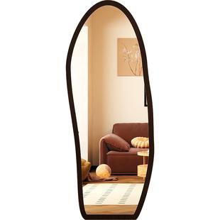 中古风穿衣镜异形镜子全身镜网红家用落地镜女生卧室壁挂式试衣镜