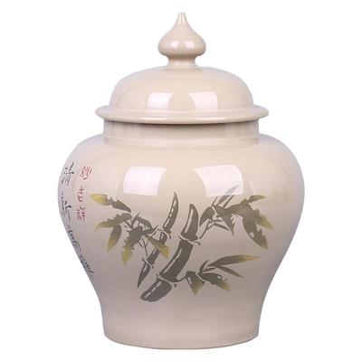 半斤生普散茶建水紫陶手工散茶罐