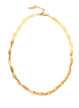 冷淡风高级感K金双层缠绕项链