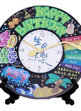 黑胶唱片钟创意挂钟客厅摆件