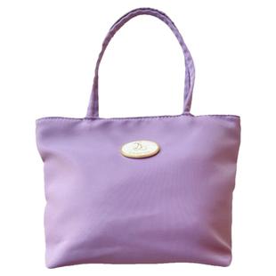 韩风博主新品秀林款迷你小拎包紫色尼龙帆布可爱手提包轻便手机包