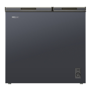 美菱218L卧式双温冷藏冷冻一级节能商用家用冷柜官方冰柜换新补贴