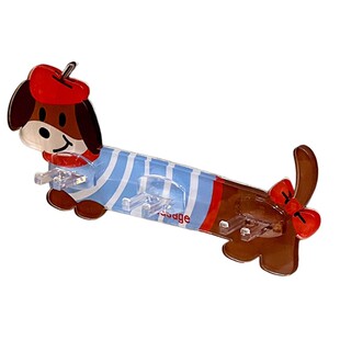 卡通腊肠狗叶片插头挂钩多功能壁挂电源线厨房间插头固定器理线器