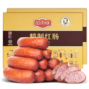 哈肉联正宗哈尔滨红肠东北特产节日礼盒精制红肠500g*2盒熟食礼品
