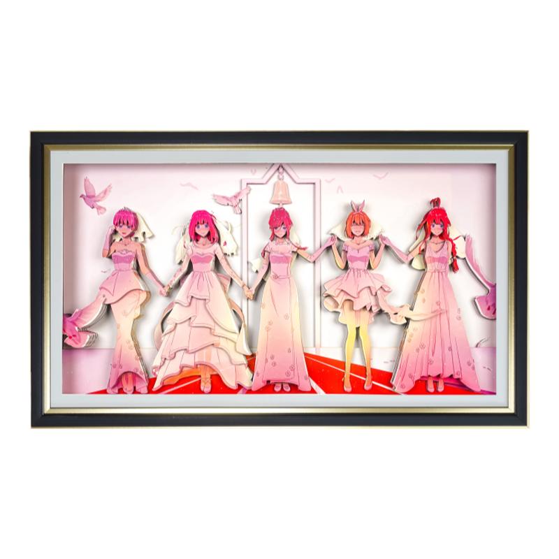 五等分的花嫁立体画挂画装饰画3D