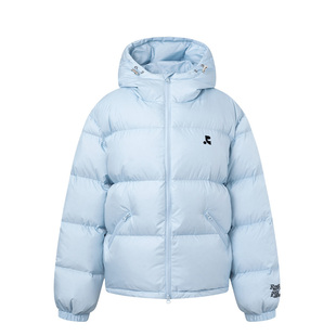 【明星同款】RestandRecreation2025RR连帽logo刺绣羽绒服男女款