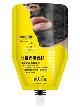 珂大生物北极光黑云杉毛孔洁净细嫩面膜80g/袋