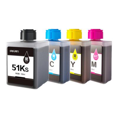 deli原装喷墨打印机CMYK墨水